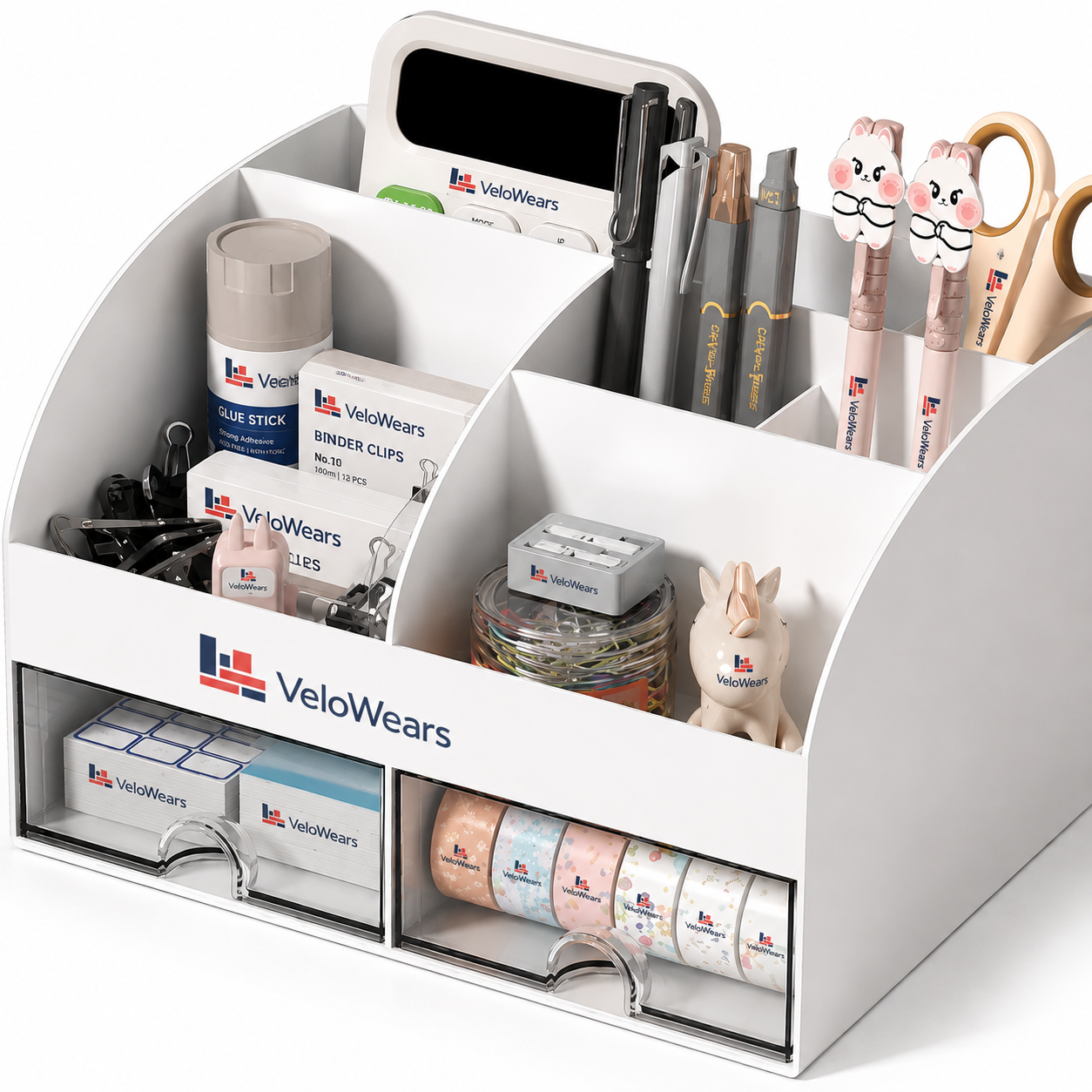 VeloWears Multi-Compartment Desktop Organizer