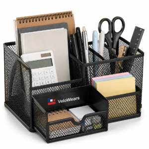 VeloWears Multi-Compartment Mesh Desk Organizer